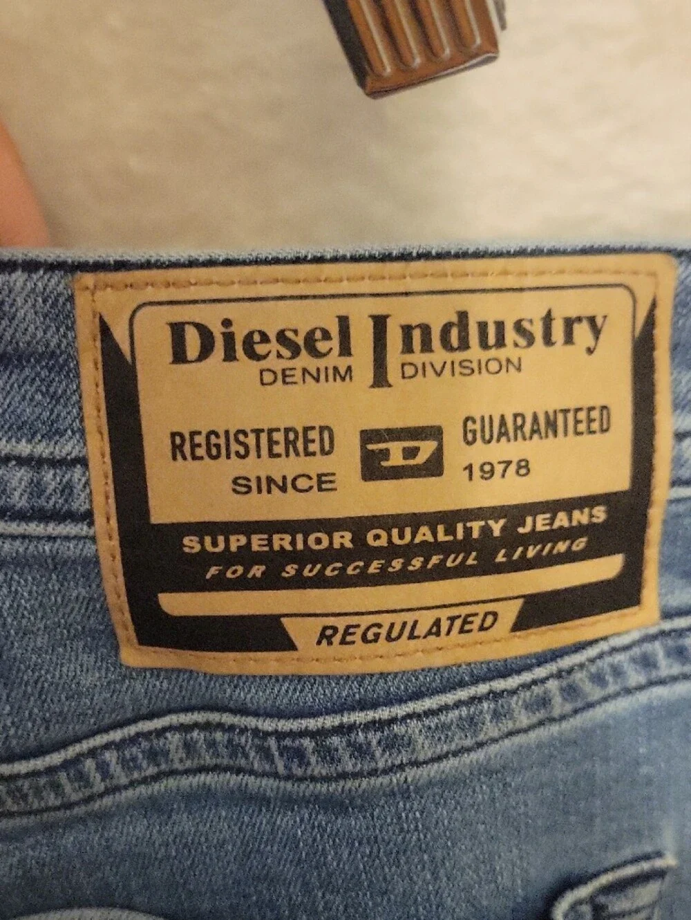 Diesel Slim-Fit Light Wash Men’s Jeans
